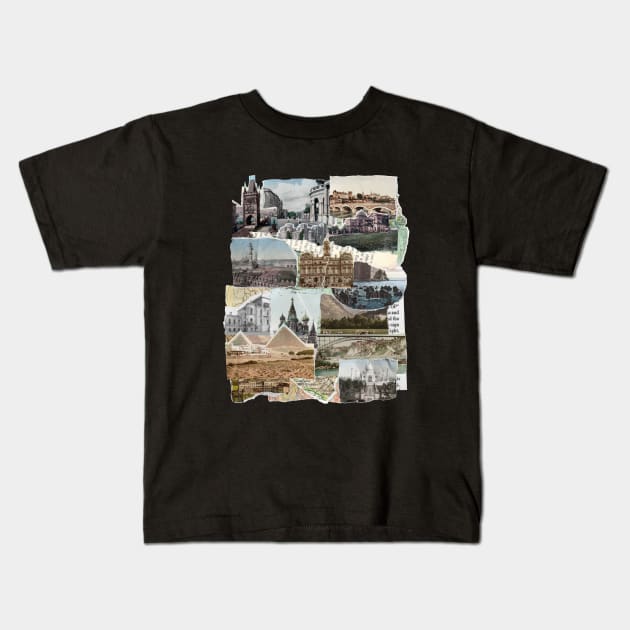 Cities scrap. Kids T-Shirt by ByNiran